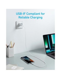 CABLE ANKER 322 USB-C TRENZADO 1.8M 60W WHITE 2