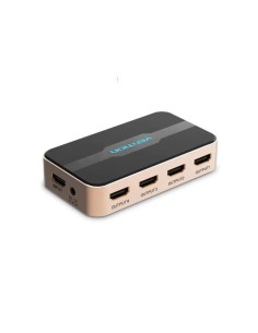 DUPLICADOR VENTION 4XHDMI HEMBRA - HDMI MACHO GOLD/BLACK