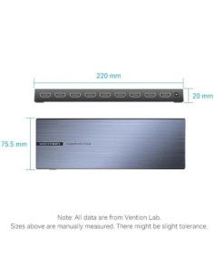 SPLITTER VENTION HDMI 2.0 4K 1X8 BLACK 2