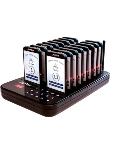 AVISADOR DE CLIENTES AVPOS 16 UDS + BASE DE CARGA