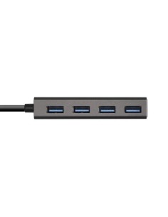 HUB USB-C 3.1 AISENS 4 PUERTOS USB-A 3.0 15CM GREY 2