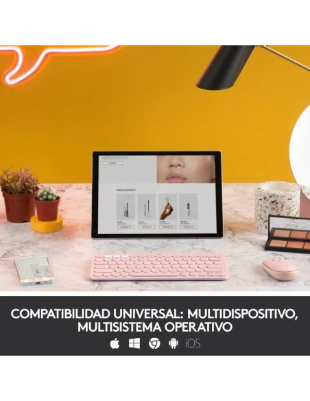 TECLADO LOGITECH K380 TKL BLUETOOTH MULTI-DEVICE ROSE