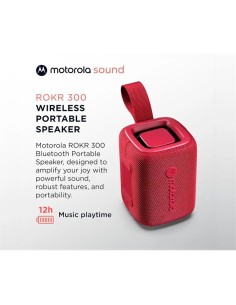 ALTAVOZ MOTOROLA ROKR 300 WIRELESS BLUETOOTH 5.3 IP67 RED 2