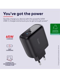 CARGADOR TRUST MAXO USB-C 65W 2M BLACK 2
