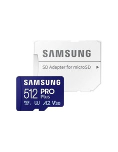 MEMORIA MICRO SD 512GB SAMSUNG EVO PLUS SDXC UHS-I U3 + ADAPTADOR SD