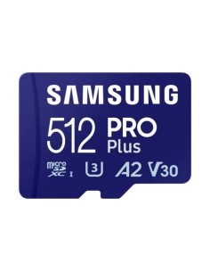 MEMORIA MICRO SD 512GB SAMSUNG EVO PLUS SDXC UHS-I U3 + ADAPTADOR SD 2