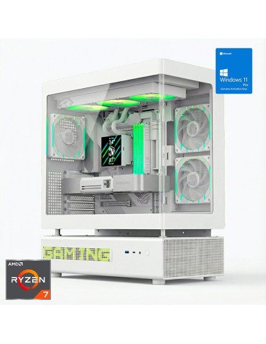 ORDENADOR GAMING N90 WHITE RGB R7 9800X3D/32GB DDR5/SSD2TB NVME/WIFI/R.LIQ/1050W/W11PRO