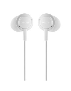 AURICULARES + MICROFONO NGS DRIFT IN EAR JACK 3,5MM WHITE