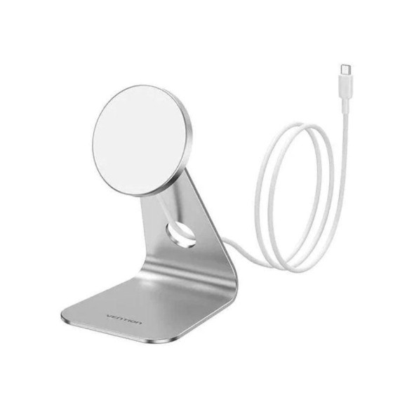 CARGADOR DE PARED VENTION GAN USB-C 20W WHITE + CABLE LIGHTNING 1M WHITE