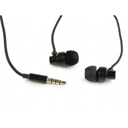 AURICULARES + MICROFONO GEMBIRD IN EAR BLACK
