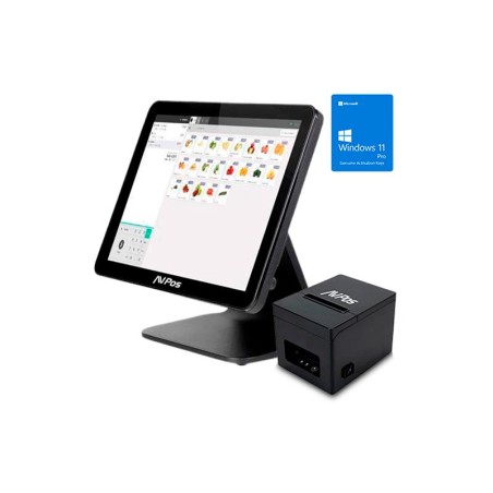PACK TPV AVPOS K4000 15 TACTIL N100/8GB/SSD128/W11P + TC21 USB/LAN