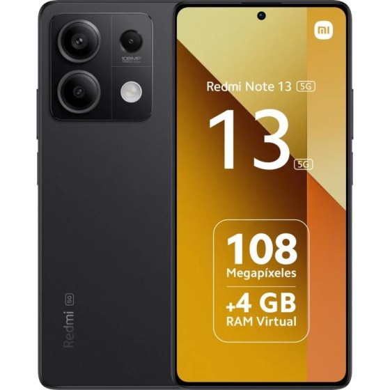 SMARTPHONE XIAOMI REDMI NOTE 13 6.67 FHD+ 8GB/256GB/108MP/NFC/5G BLACK