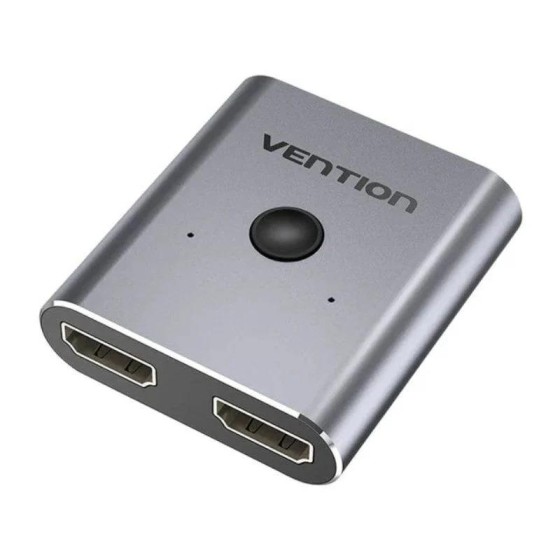 SWITCH/SPLITTER VENTION HDMI 2.0/H - X2 HDMI/H BIDIRECCIONAL 4K SILVER