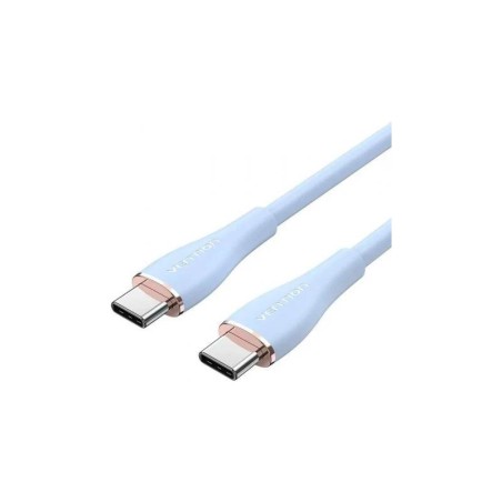CABLE USB-C VENTION TIPO USB-C/M - USB-C/M 480MBPS 5A 100W 1.5M BLUE