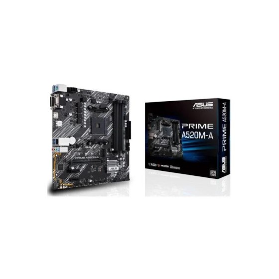 PLACA BASE ASUS A520M-A II/CSM AMD MATX DDR4 HDMI + VGA + DVI