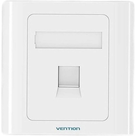 ROSETA DE PARED VENTION RJ45 CAT.6 UTP 1 TOMA WHITE