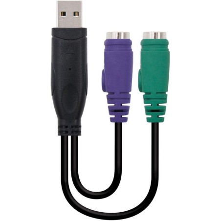 CABLE CONVERSOR PS2 A USB TIPO 2XPS2H-AM 15 CM