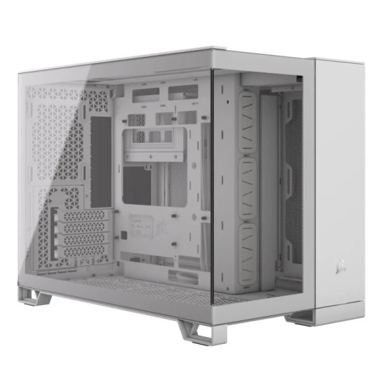 CAJA ORDENADOR GAMING CORSAIR 2500X CRISTAL TEMPLADO WHITE