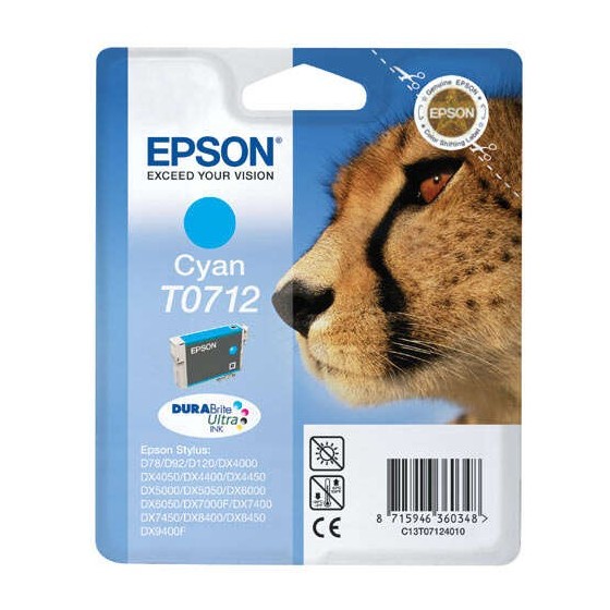 TINTA EPSON C13T07124012 T0712 CYAN