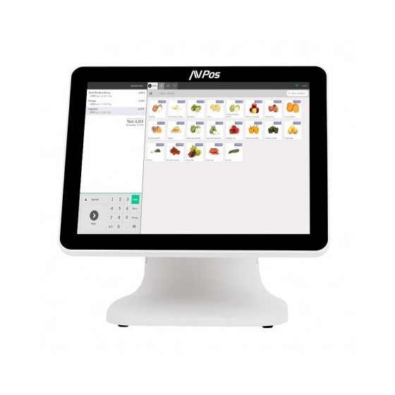 TPV AVPOS K5000 15 ALUMINIO TACTIL INTEL N100/8GB/128GB/LAN 1000/W11PRO WHITE 3YR