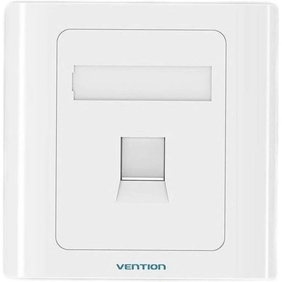 ROSETA DE PARED VENTION RJ45 CAT.6 UTP 1 TOMA WHITE