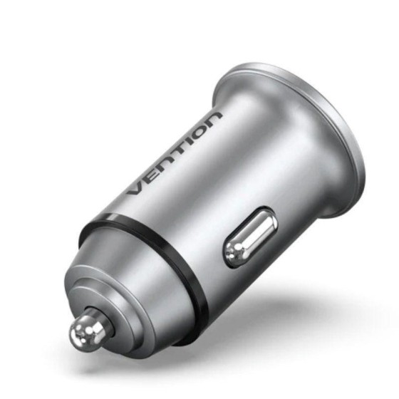 CARGADOR COCHE SMARTPHONE VENTION 20W USB-A USB-C SILVER