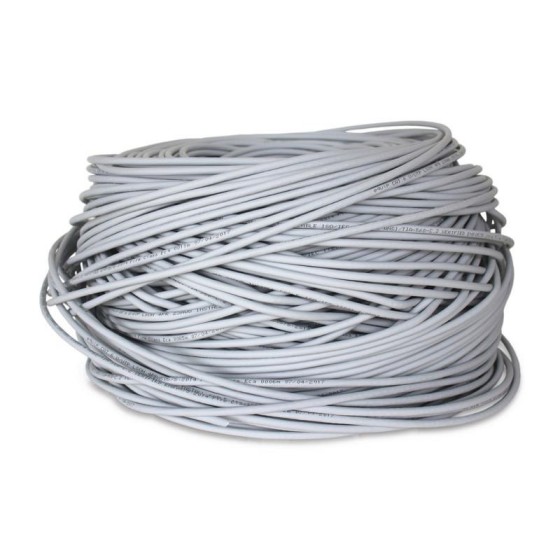 CABLE DE RED BOBINA ONEWAY CAT.5E UTP GIGABIT 1000MBPS 100M GREY