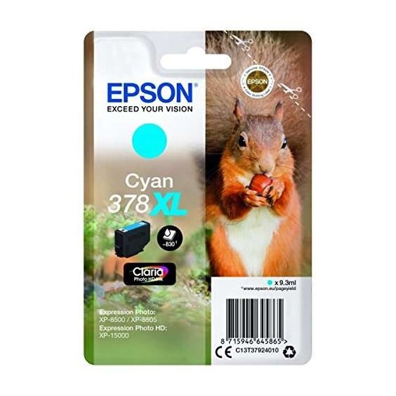 TINTA EPSON C13T37924010 CYAN 378XL T3792