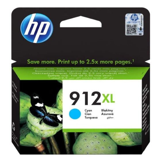 TINTA HP 912XL 3YL81AE CYAN