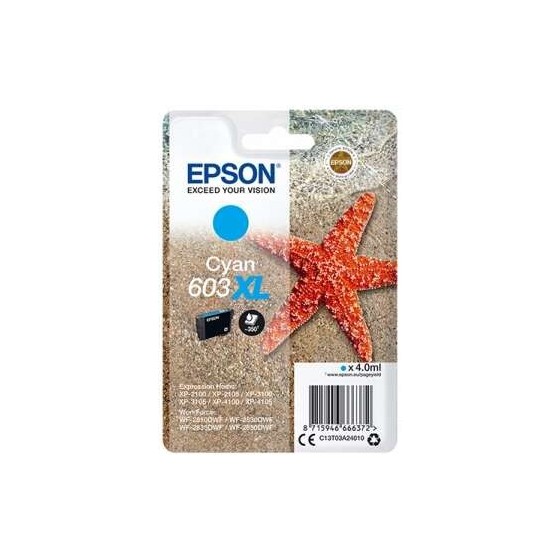 TINTA EPSON C13T03A24010 CYAN T03A2 Nº603XL
