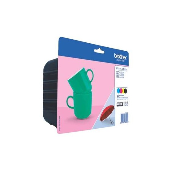 TINTA BROTHER LC227 XL PACK 4 COLORES