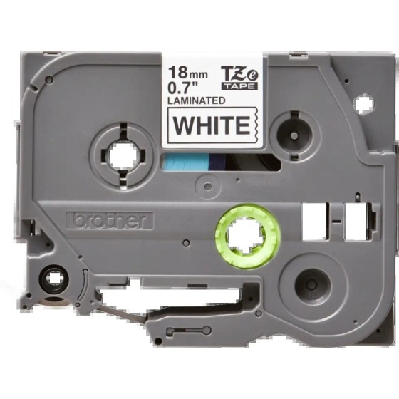 CINTA BROTHER TZE-241 18MM BLANCO/NEGRO