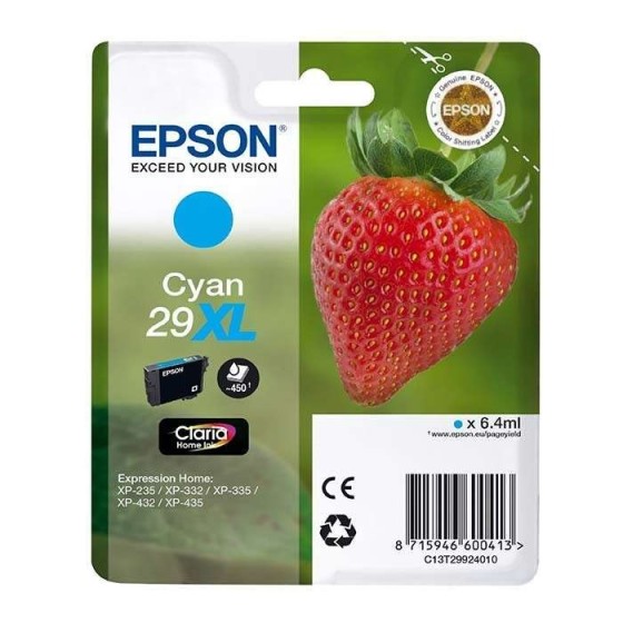 TINTA EPSON C13T29924012 CYAN XL 29XL