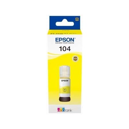 TINTA EPSON BOTE 104 YELLOW ECOTANK BOTTLE C13T00P440
