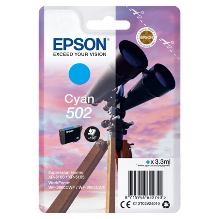TINTA EPSON C13T02V24020 CYAN T02V2 502