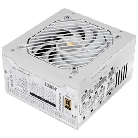 FUENTE DE ALIMENTACION MARS GAMING MBP 1000W 80+ GOLD MODULAR WHITE