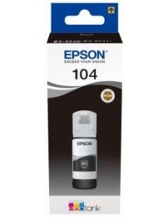 TINTA EPSON BOTE 104 BLACK ECOTANK BOTTLE C13T00P140