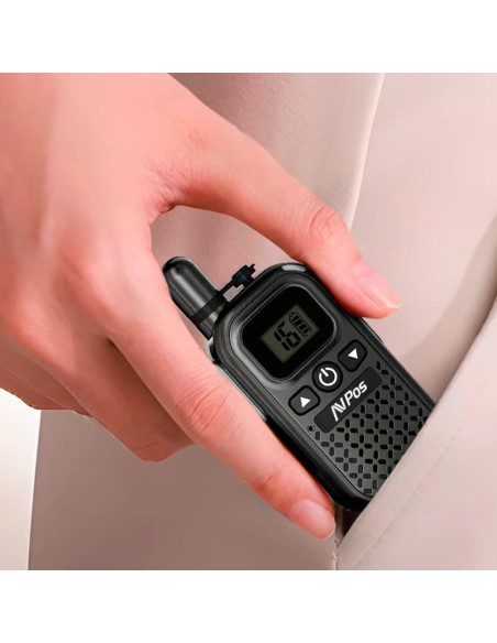 WALKIE TALKIE AVPOS COMM X25 + CABLE USB C 1YR GARANTIA