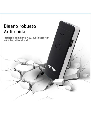 LECTOR AVPOS CODIGO 1D + 2D +QR BP200 POCKET PORTATIL BLUETOOTH USB