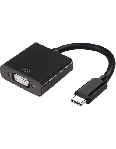 CABLE CONVERSOR AISENS USB-C M A VGA-H  BLACK