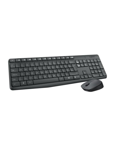TECLADO + RATON LOGITECH MK235 WIRELESS BLACK
