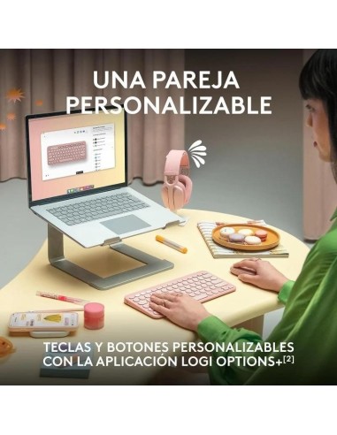 TECLADO + RATON LOGITECH PEBBLE 2 WIRELESS BLACK