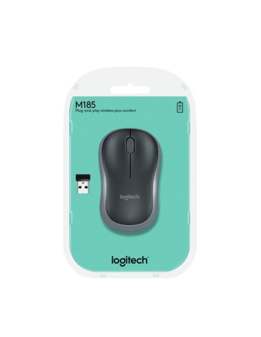 RATON LOGITECH M185 WIRELESS GREY