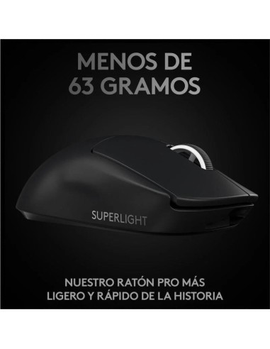 RATON LOGITECH PRO X SUPERLIGHT GAMING WIRELESS BLACK