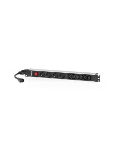 PDU TIPO REGLETA SALICRU DE 6 TOMAS C13/C14 4 TOMAS SCH/SCH CON INTERRUPTOR