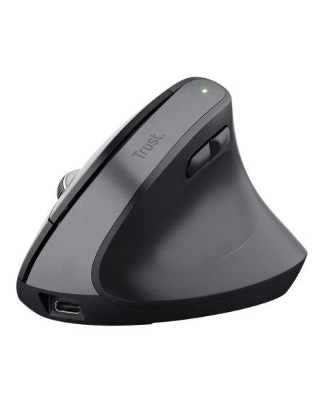 RATON TRUST BAYO+ ERGONOMICO 2400 DPI WIRELESS BLACK