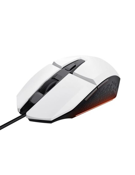 RATON TRUST GAMING GXT 109W FELOX RGB USB 6400DPI 6 BOTONES WHITE