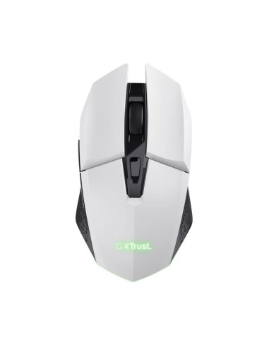 RATON TRUST GAMING GXT 110 FELOX RGB WIRELESS 4800DPI 6 BOTONES WHITE