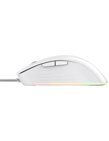 RATON TRUST GAMING GXT 924 YBAR RGB USB 25K DPI WHTE