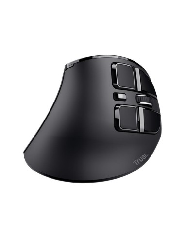 RATON TRUST VOXX ERGONOMICO WIRELESS 9 BOTONES BLACK